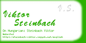 viktor steinbach business card